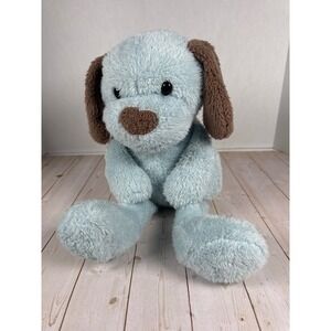 Animal Adventure Light Blue Brown Floppy Ear Puppy Dog Plush 2017 Weighted 10in